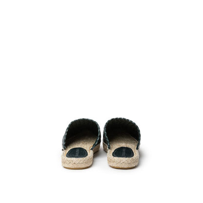 Alpargatas de cuero verde Bottega Veneta