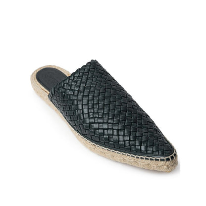Alpargatas de cuero verde Bottega Veneta