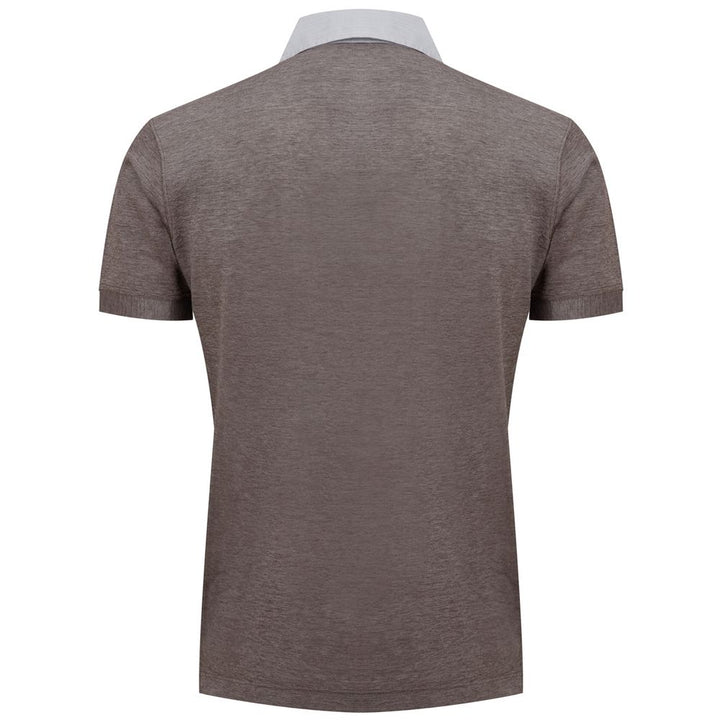 Corneliani Bicolor Cotton Shortsleeve Shirt