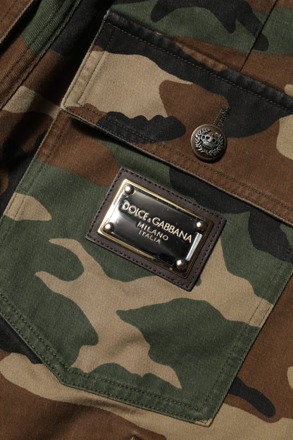 Dolce & Gabbana Multicolor Camouflage Cargo Pants