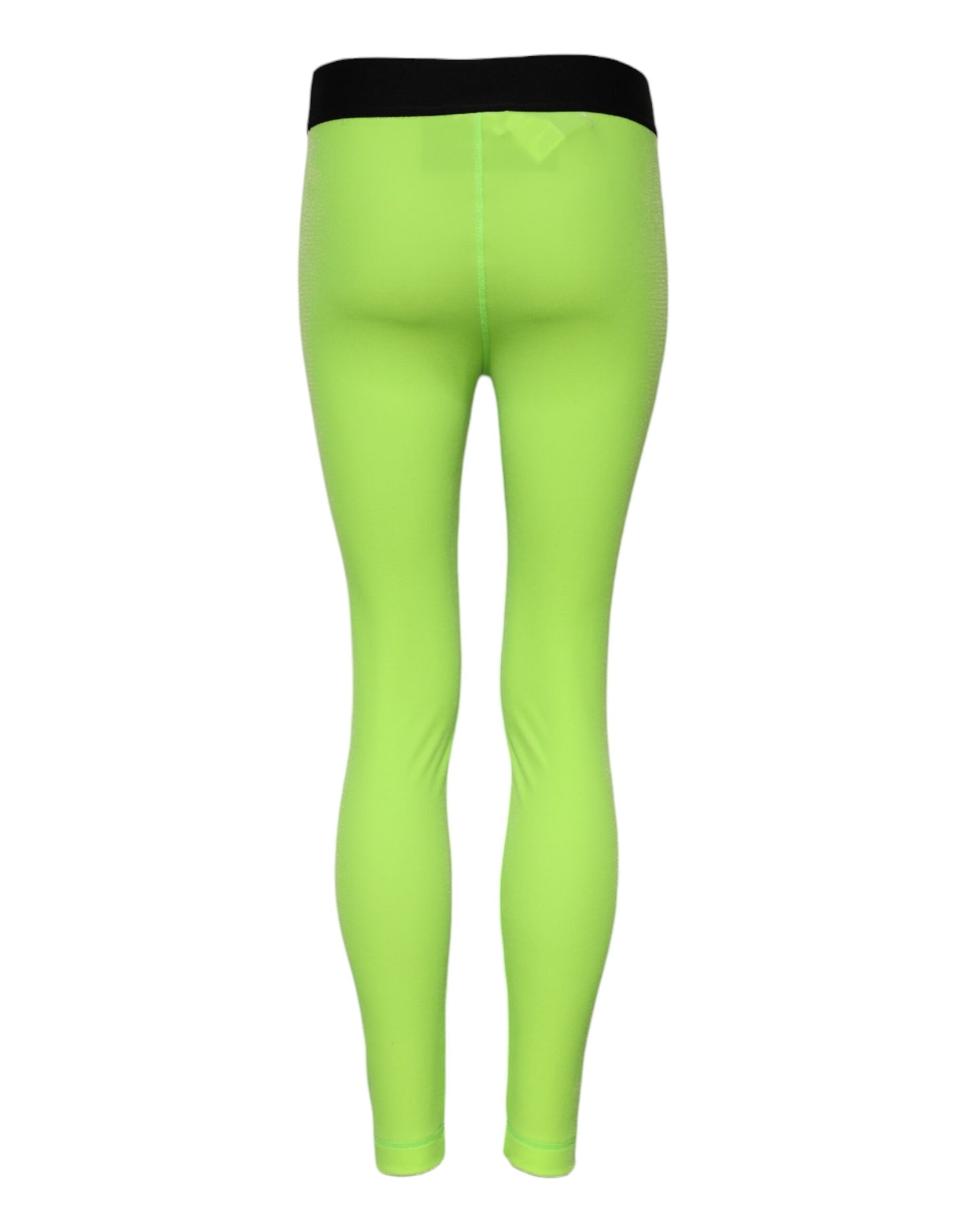 Pantalones Leggings Verdes de Nailon de Corte Entallado de Dolce & Gabbana