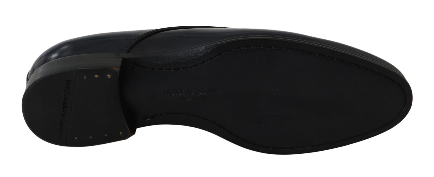 Chaussures Richelieu Homme en Cuir Bleu Dolce & Gabbana Formelles