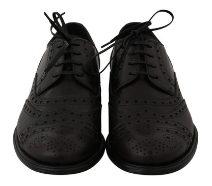 Chaussures habillées Richelieu Dolce & Gabbana en cuir noir