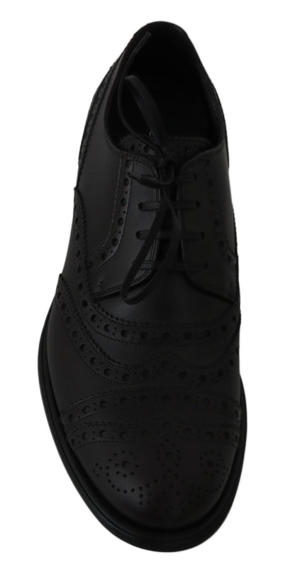 Chaussures habillées Richelieu Dolce & Gabbana en cuir noir