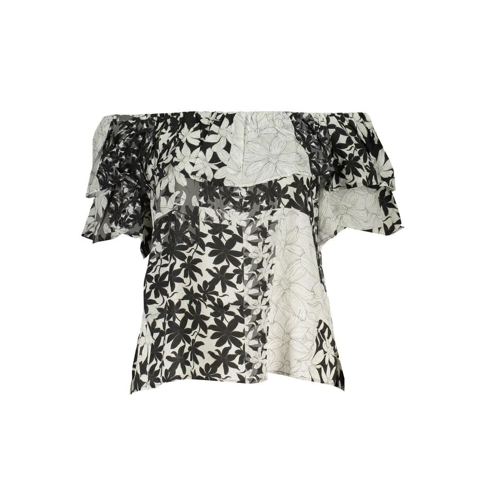 Desigual Bianco Cotton Women T-Shirt