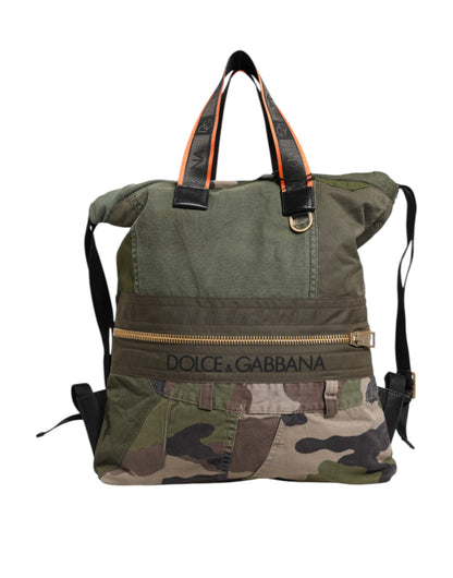 Mochila Dolce & Gabbana de retales en verde militar