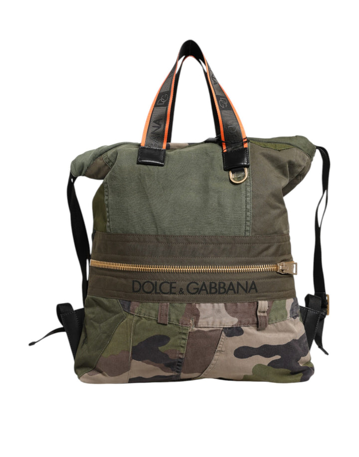 Mochila Dolce & Gabbana de retales en verde militar