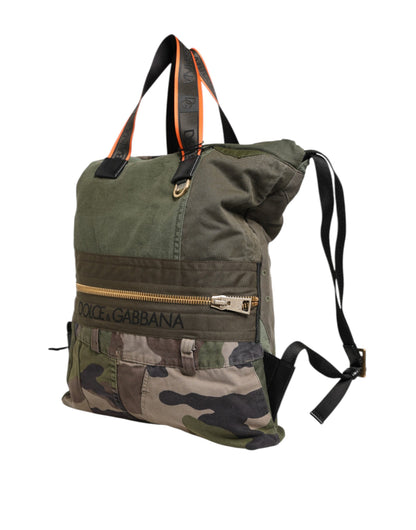 Mochila Dolce & Gabbana de retales en verde militar