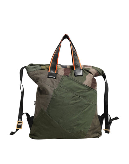 Mochila Dolce & Gabbana de retales en verde militar
