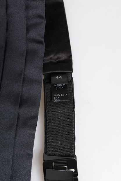 Fajín de cintura Dolce & Gabbana azul oscuro 100 % seda