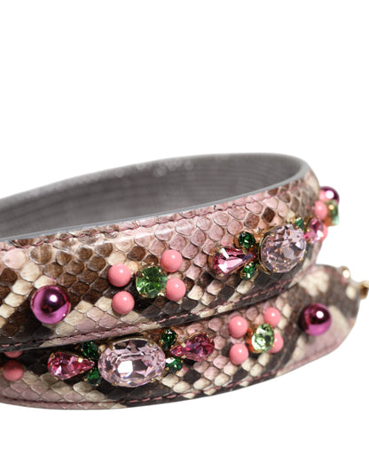 Dolce & Gabbana Multicolor Embellished Handbag Shoulder Strap