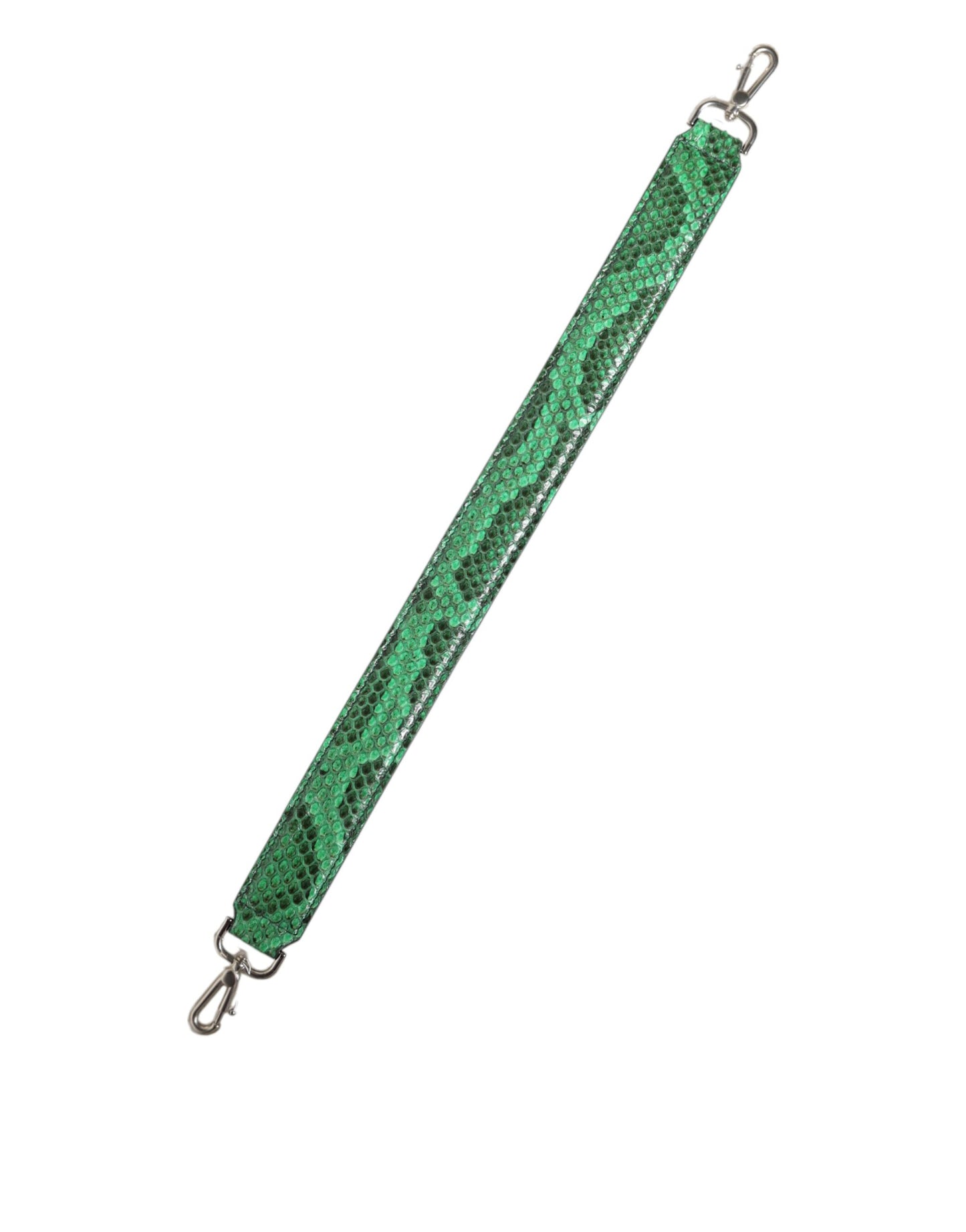 Correa para el Hombro de Piel Exótica Negra y Verde Dolce & Gabbana