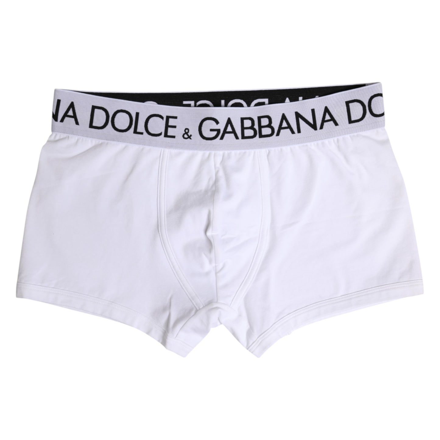Sous-vêtements boxer Dolce & Gabbana en coton blanc stretch, coupe classique