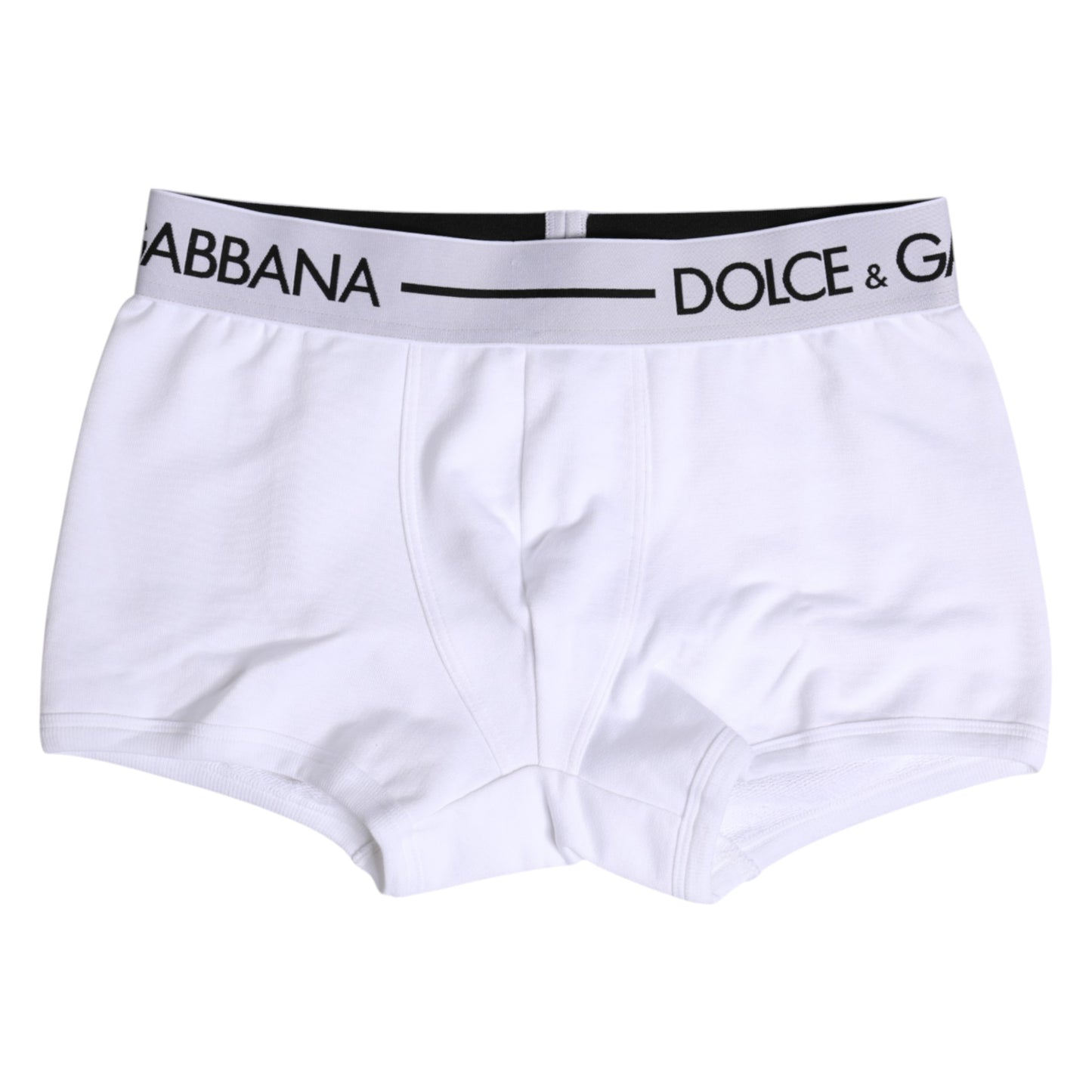 Ropa Interior Bóxer Regular de Algodón Elástico Blanca Dolce & Gabbana