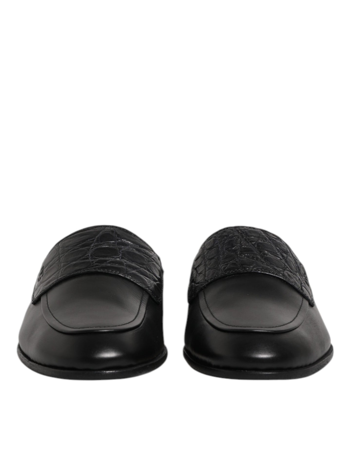 Zapatos Loafers Slip On de Piel de Becerro Negra Dolce & Gabbana