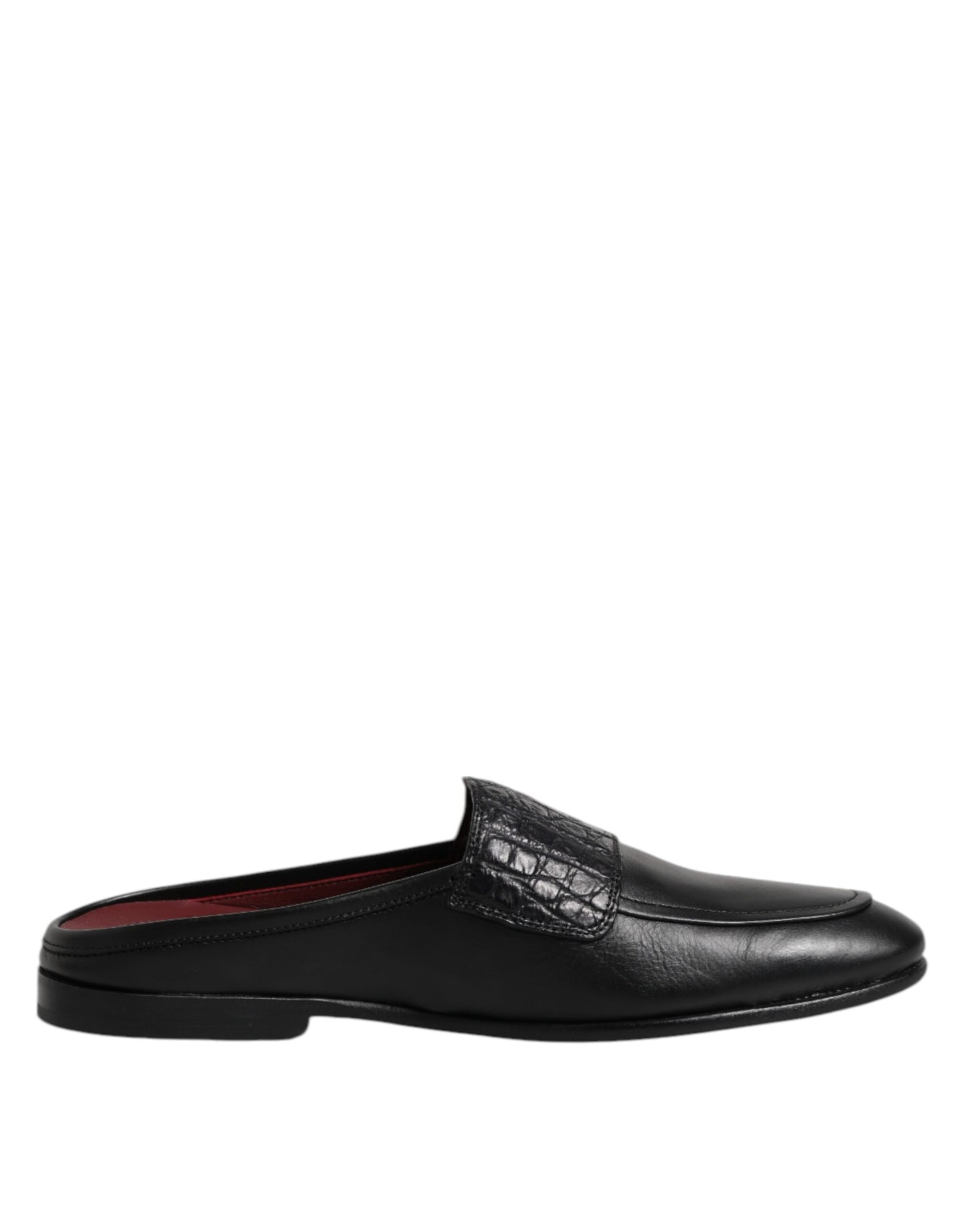 Zapatos Loafers Slip On de Piel de Becerro Negra Dolce & Gabbana