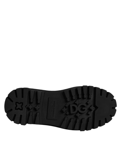 Chaussures de ville montantes en cuir rouge Dolce & Gabbana