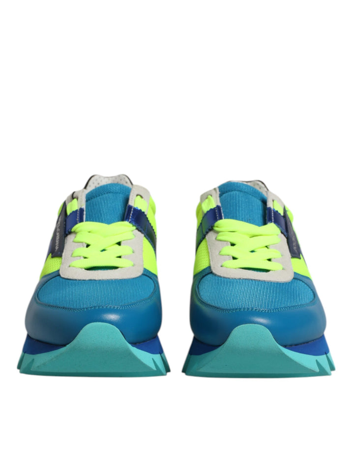 Zapatillas bajas de cuero multicolor para hombre Dolce & Gabbana