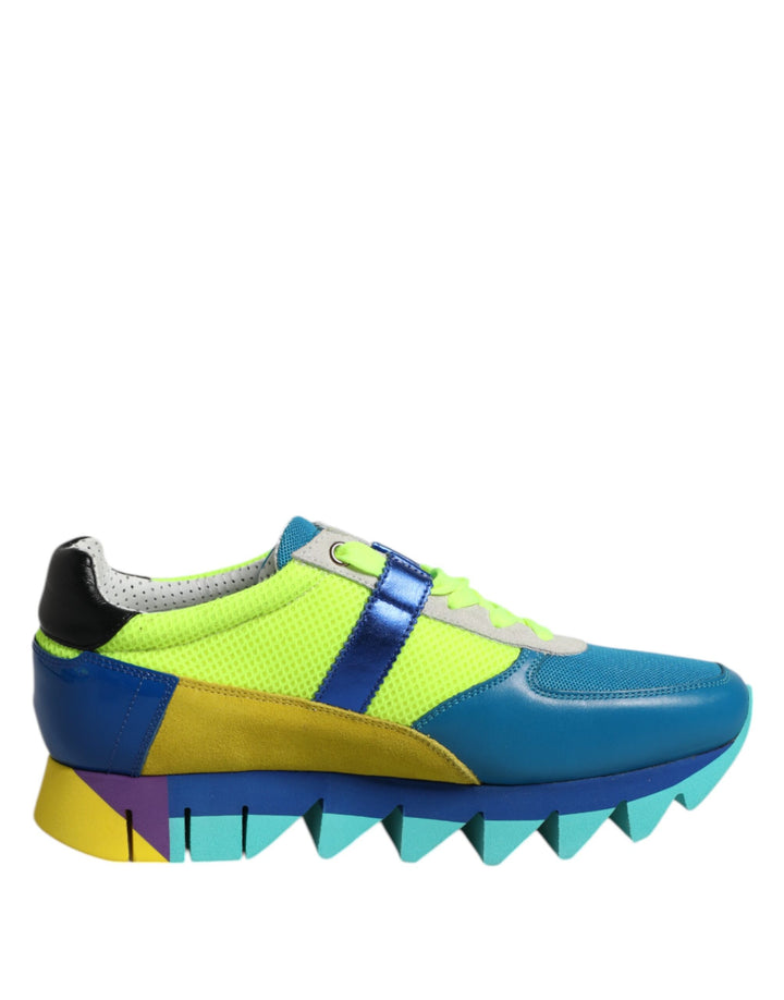 Zapatillas bajas de cuero multicolor para hombre Dolce & Gabbana