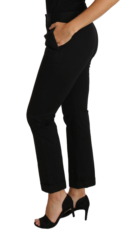 Dolce & Gabbana Robe Noire Pantalon Droit Court