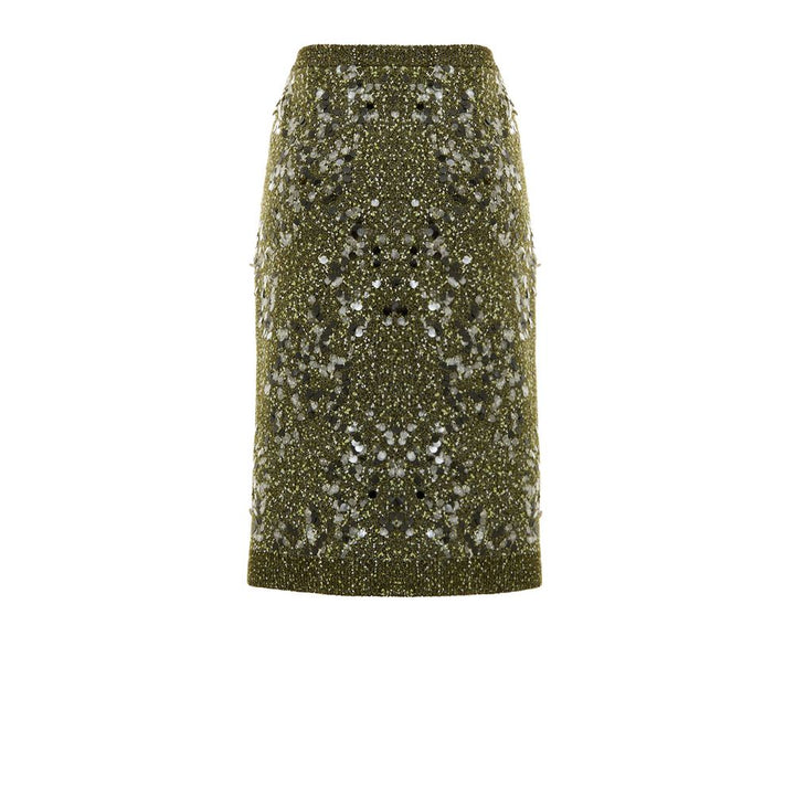 Minifalda de viscosa verde Gucci