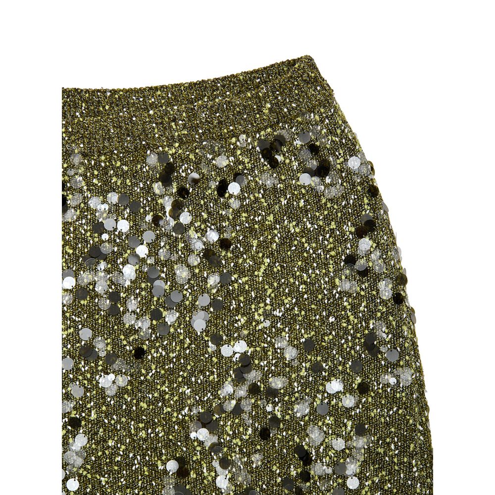 Minifalda de viscosa verde Gucci