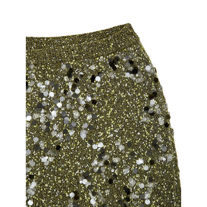 Minifalda de viscosa verde Gucci