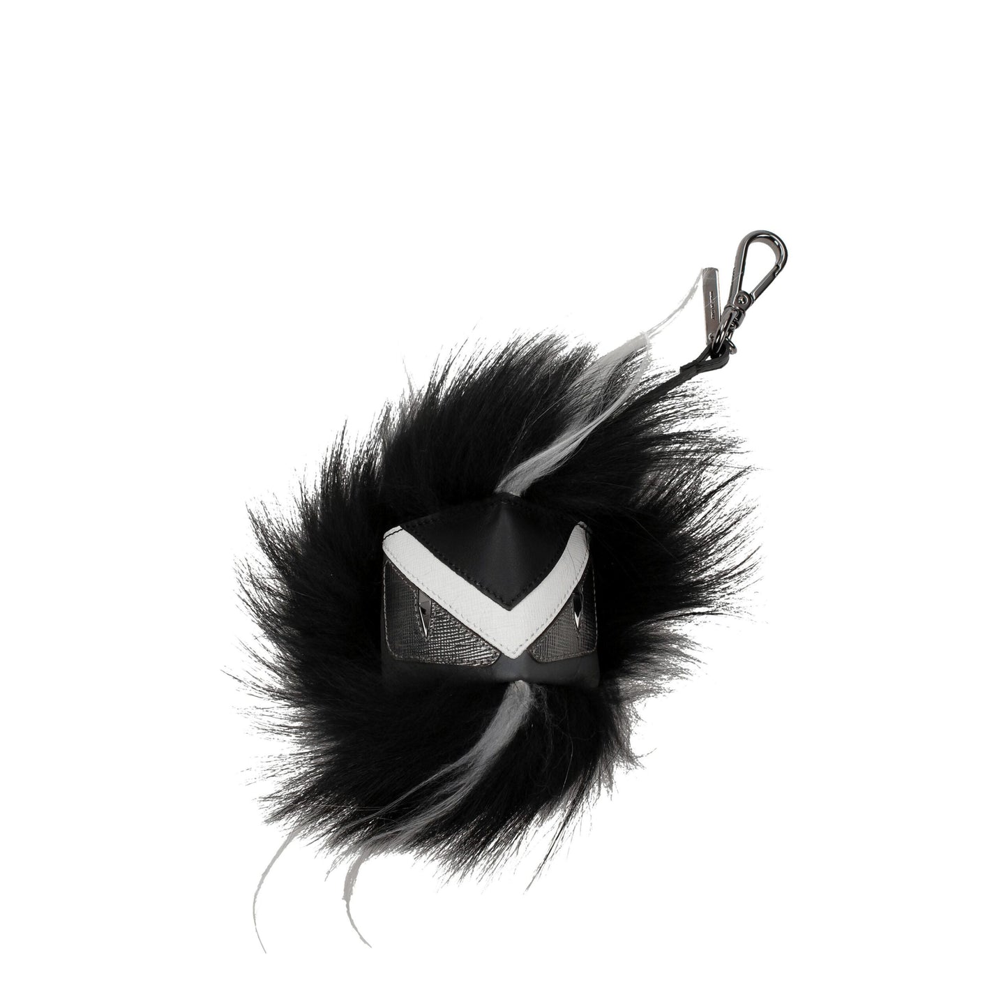Llavero Fendi de Cuero Negro