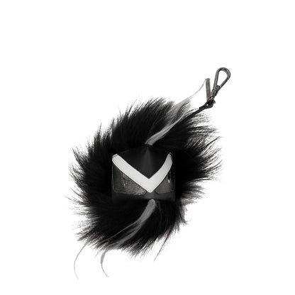 Llavero Fendi de Cuero Negro