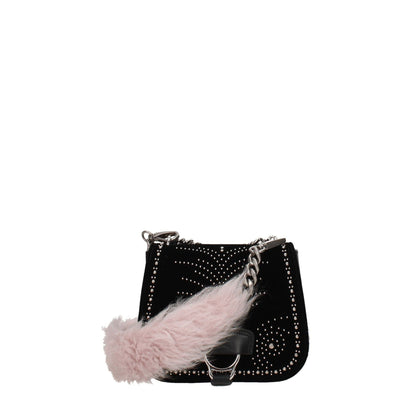 Bolso de Hombro de Piel Rosa de Miu Miu