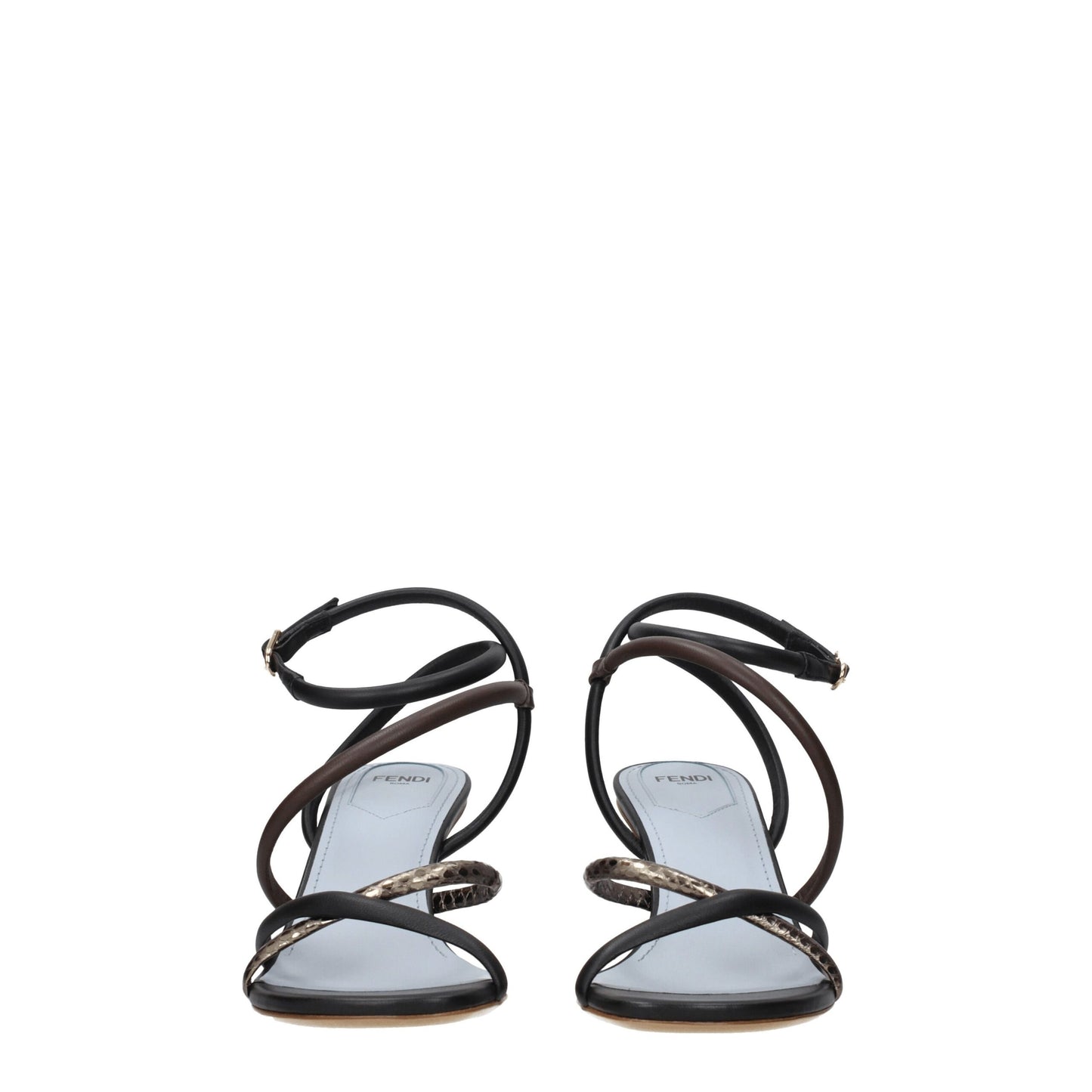 Sandalias planas Fendi de piel multicolor