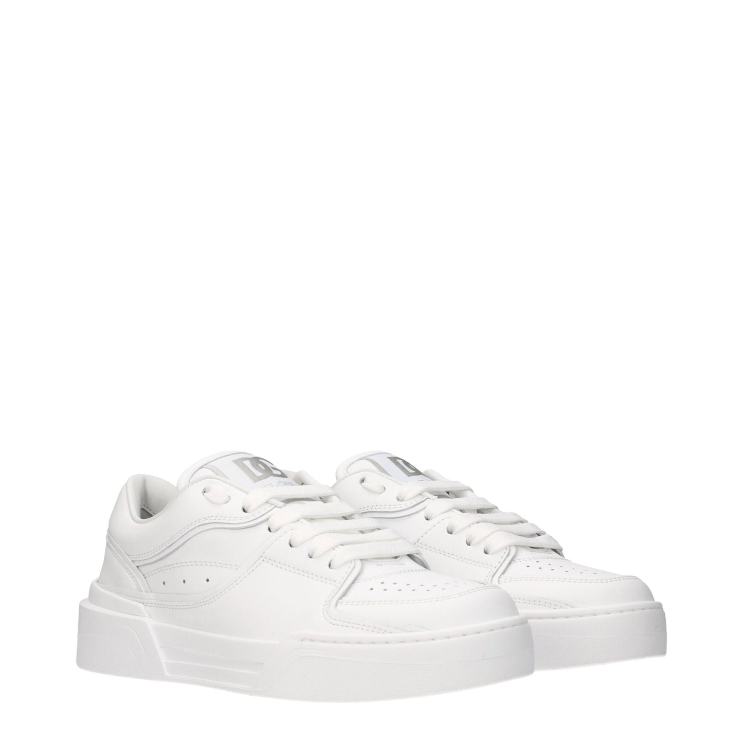 Zapatillas bajas de piel blanca Dolce & Gabbana