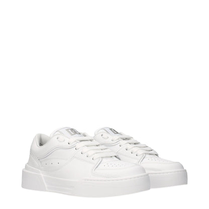 Zapatillas bajas de piel blanca Dolce & Gabbana