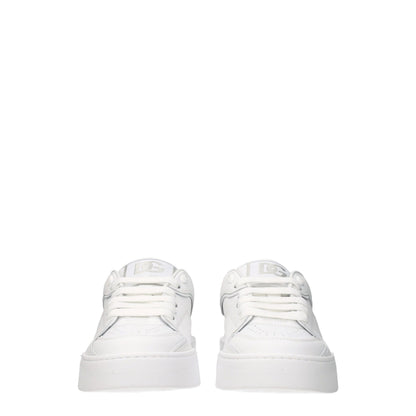 Zapatillas bajas de piel blanca Dolce & Gabbana