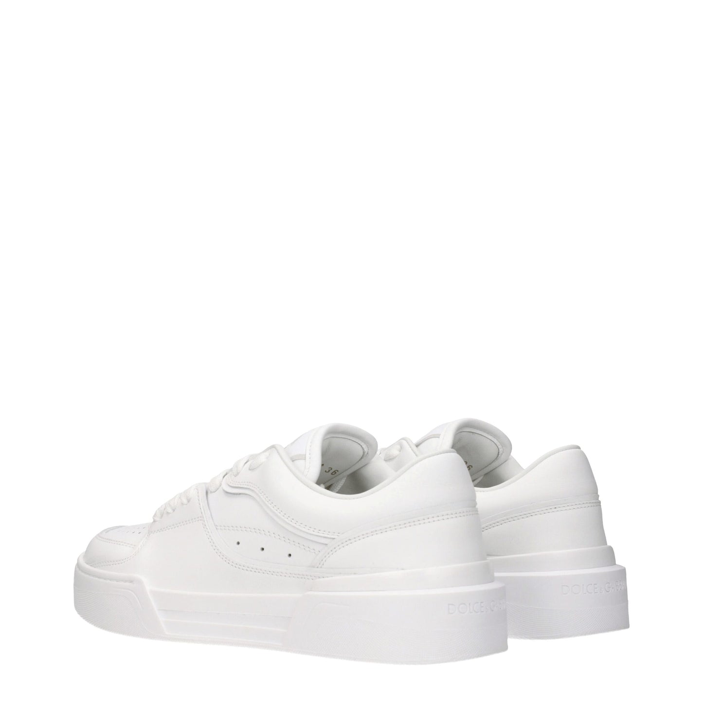 Zapatillas bajas de piel blanca Dolce & Gabbana
