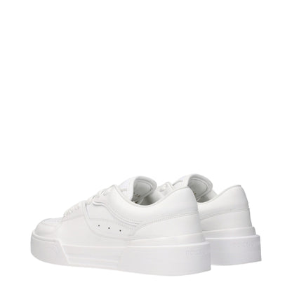 Zapatillas bajas de piel blanca Dolce & Gabbana