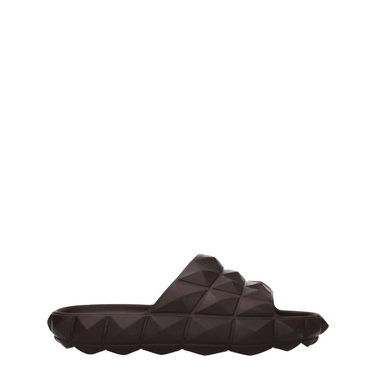 Pantuflas Valentino Garavani de algodón marrón