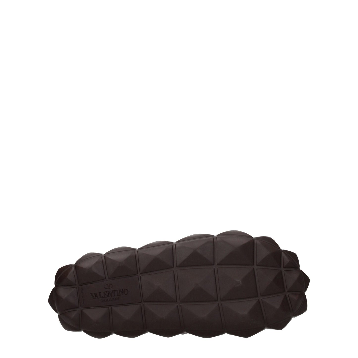 Pantuflas Valentino Garavani de algodón marrón