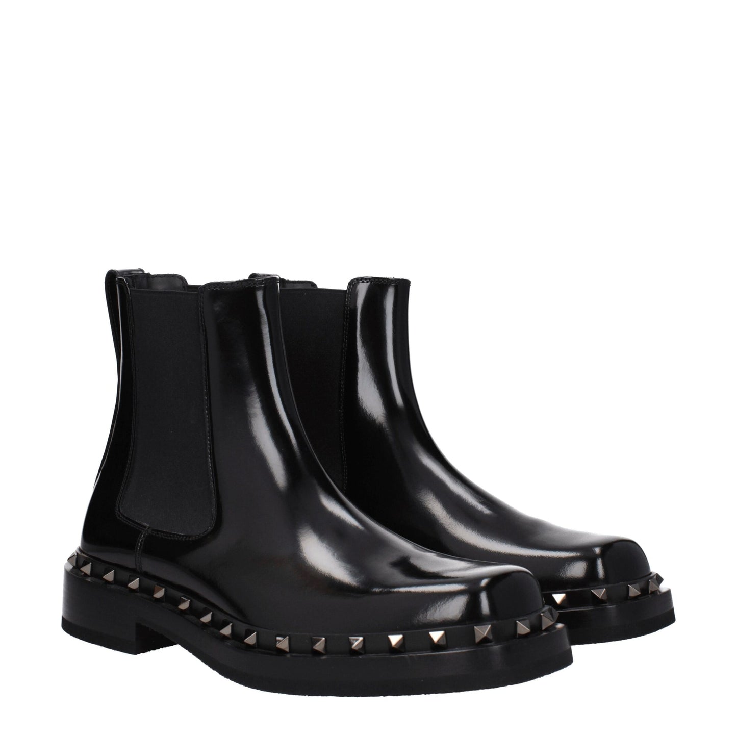 Botines Valentino Garavani de cuero negro
