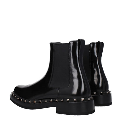 Botines Valentino Garavani de cuero negro