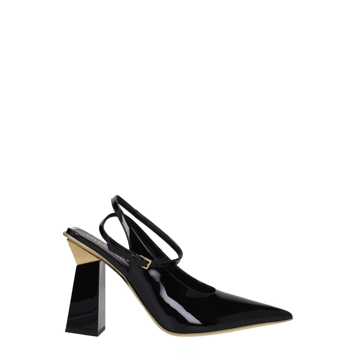 Sandalias de cuero negras Valentino Garavani
