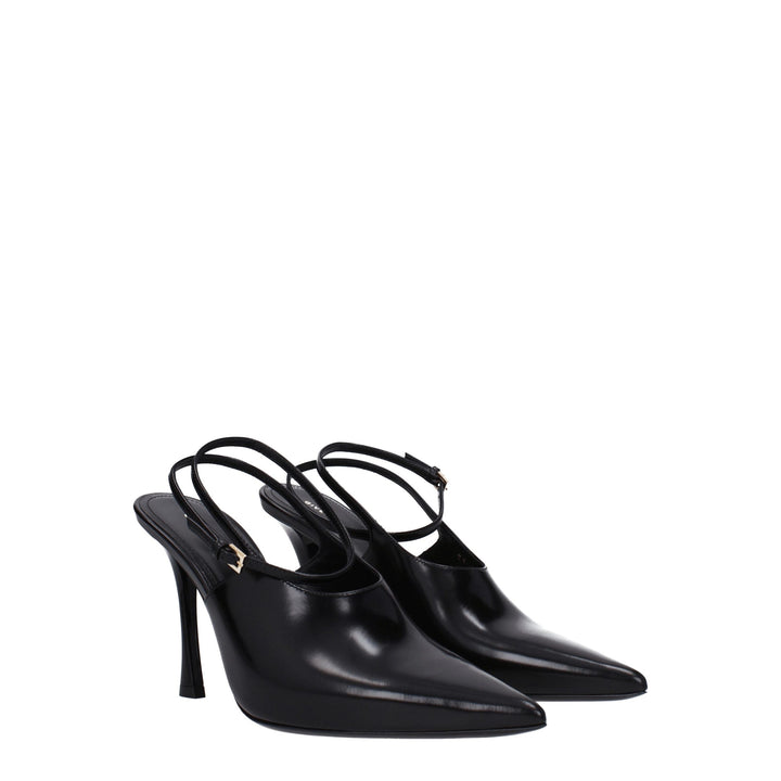 Escarpins noirs en cuir à talons hauts Givenchy