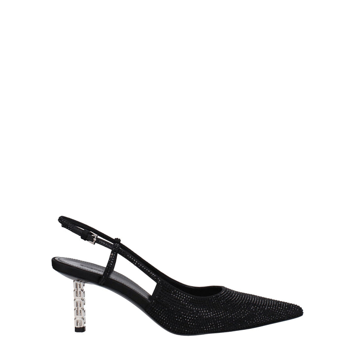 Escarpins à talons hauts en tissu noir Givenchy