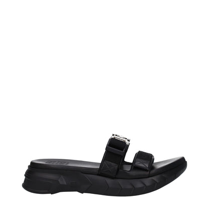 Pantuflas Givenchy de tela negra