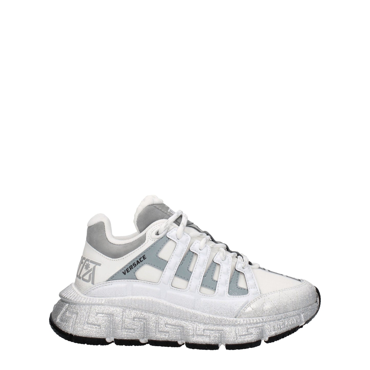Zapatillas deportivas de tela blanca Versace