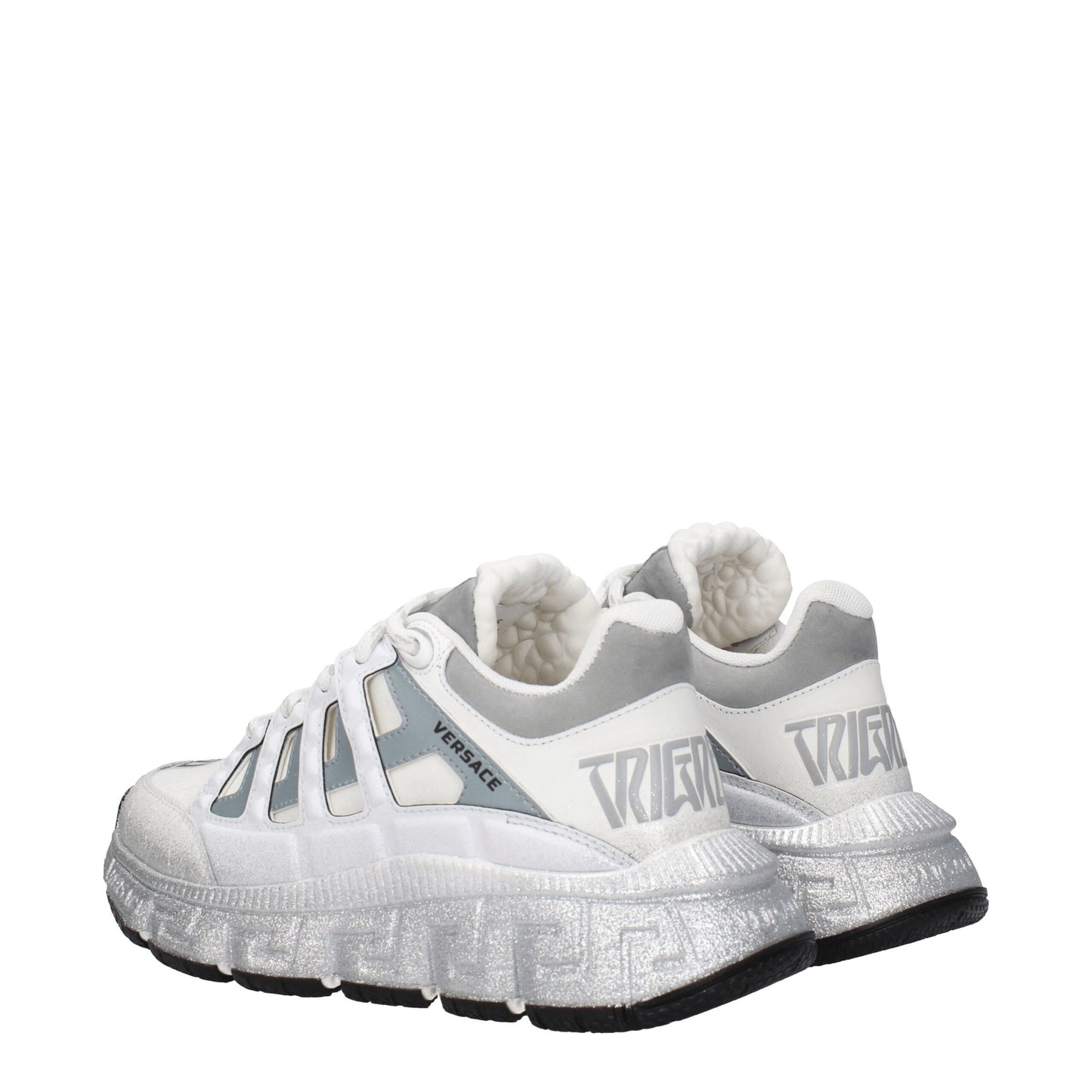 Zapatillas deportivas de tela blanca Versace