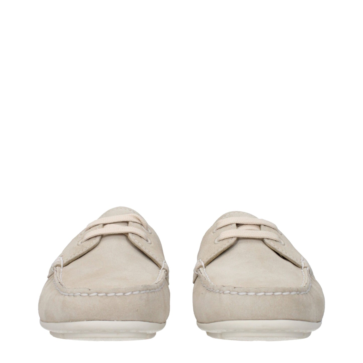 Mocasines sin cordones Prada de cuero gris