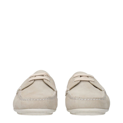 Mocasines sin cordones Prada de cuero gris