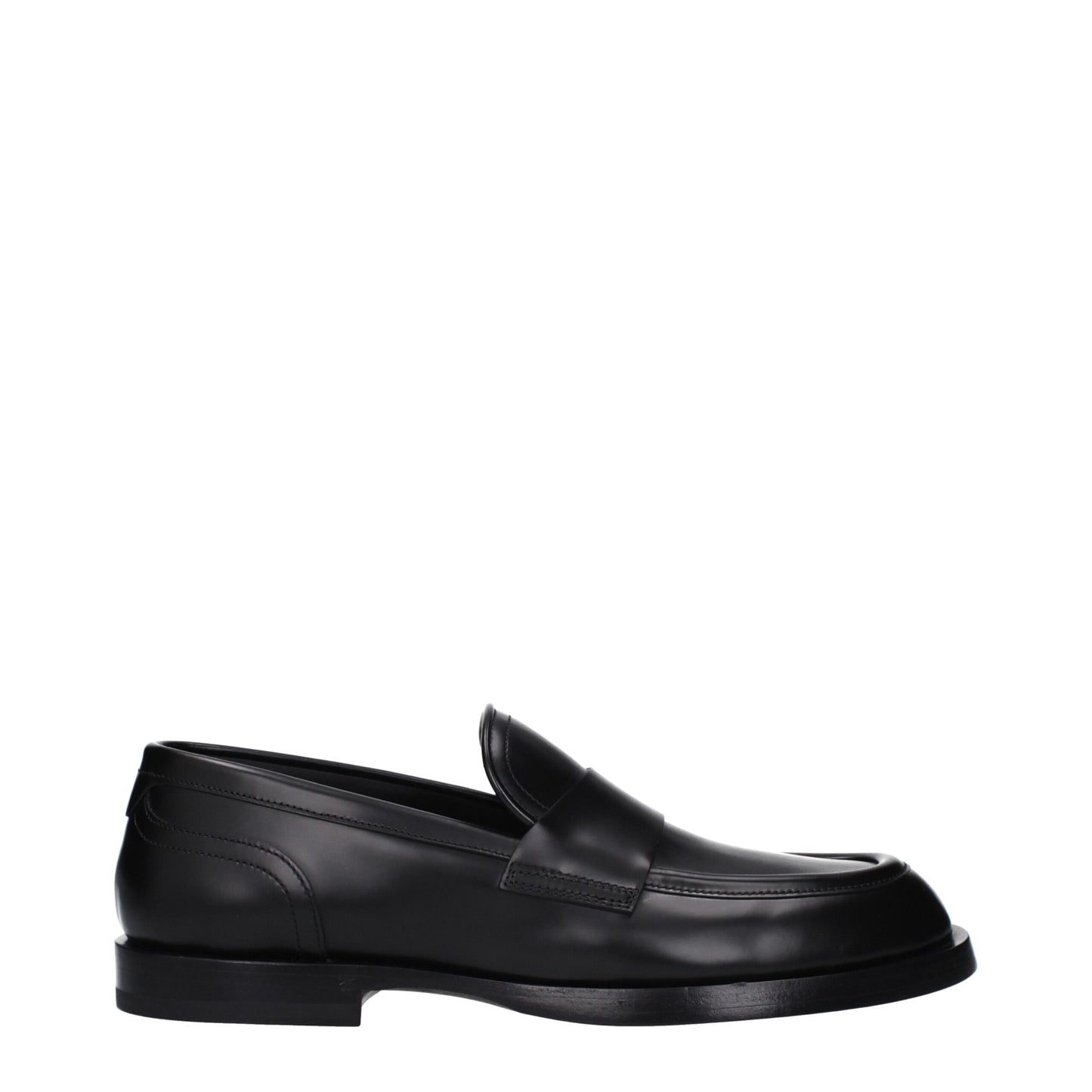 Mocasines Dolce & Gabbana de cuero negro sin cordones
