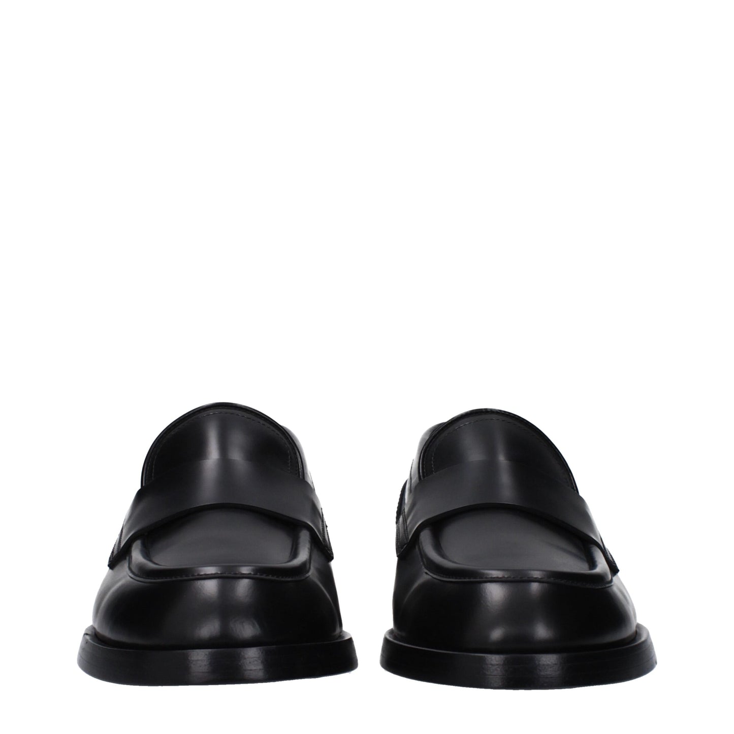 Mocasines Dolce & Gabbana de cuero negro sin cordones
